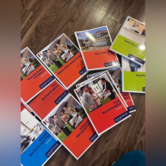 NWT Kaplan Real Estate Full Set Of 14 Books And Workbooks set - Picture 6 of 13